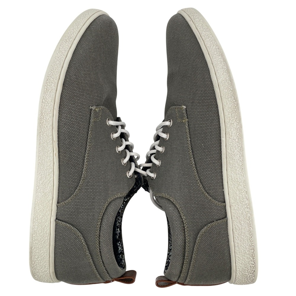 Madden‎ Canvas Sneakers Mens 10.5 Grey Lace Up Ortholite Casual Shoes